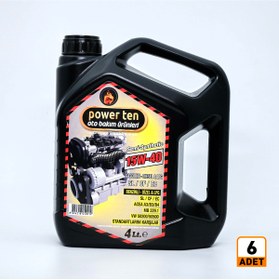 Resim Powerten 15w40 Motor Yağı 4 Litre 6 Adet 1 Koli 2022 