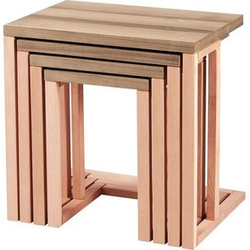 Resim Zigon C Model Sehpa Ham Torna 4 Lü Kayın Ayak Iskelet Ham Kutuda 