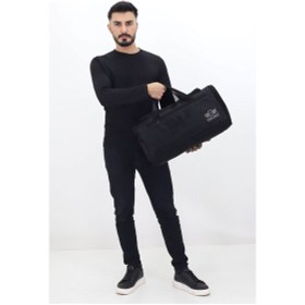 Resim Probag Siyah Spor Ve Seyahat Çantası Ayakkabı Bölmeli, Su Geçirmez, Omuz Askılı Antrenman Çantası Siyah 