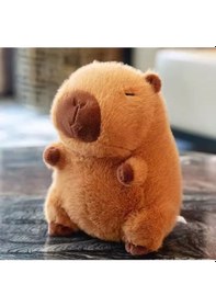 Resim Capybara Peluş Oyuncak Capy Bara Peluş Uyku Arkadaşı Kawaii Anime Büyük Hediye Peluş 