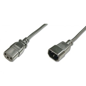 Resim PC-Monitör Arası Güç Kablosu, C14 erkek - C13 dişi, 1.8 metre 