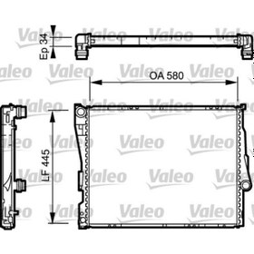 Resim VALEO 734276 Su Radyatoru (BMW E46 Otom. / Mek. ) 1436242 17119071518 (WC595724) 