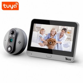 Resim YECO PD-20 Akıllı Görüntülü Kapı Dürbünü, 4.3 İnç LCD Ekran, PIR Hareket Algılama, Çift Yönlü Görüşme, Mobil Uyumlu - SD Kart Yok 