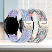 Resim Cloud011 Karışık Renk 1 18mm Galaxy Watch 4 5 6 7 Fe Ve Forerunner 265 255 Uyumlu Esnek Nylon Kayış 
