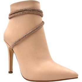 Resim ParkModa KBT130 Topuklu Taşlı Kadın Bot TEN Ten 