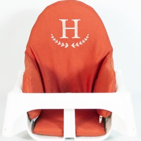 Resim Harf Nakışlı Mama Sandalyesi Minderi Crimson 