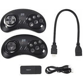 Resim Geeroyoo Sega Stili Kablosuz Oyun Konsolu, 913 Klasi K Oyun, İki Kişi Oynayabilir, Anında Kaydetme, Ekran Genişletme, Pal/ntsc Desteği 