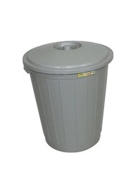 Resim Planet Kapaklı Herkül Boy Gri Çöp Kovası 70 L Gri 