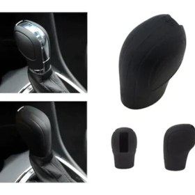 Resim Volkswagen Seat Skoda Golf Dsg Silikon Vites Topuz Kılıfı Siyah 