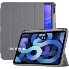 Resim UnDePlus Apple Ipad 11.nesil A16 11inç/10.nesil 10.9inç Uyumlu Kılıf Kalem Bölmeli Trifolding Case 
