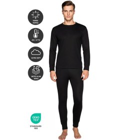 Resim Thermoform Active Yetişkin Termal İçlik Set Siyah Çok Renkli 