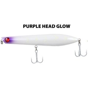 Resim Rock Walker 15cm 37gr Su Üstü Maket Yem Purple Head Glow 