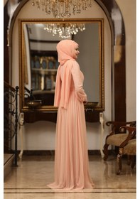 Resim Raika Moda Büyük Beden Tül Efsane Abiye Pudra 