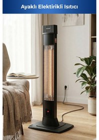 Resim Flamo 5965 2500 W 4 Kademeli Uzaktan Kumandalı Karbon Infrared Duvar Isıtıcı 