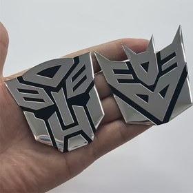 Resim Resmi Transformers Film Optimus Prime & Megatron Metal Çıkartmalar - Dayanıklı Metalik Araba, Motosiklet, Kask, Tavan Dekorasyonu - Kolay Uygulama ve Sökme - Autobots Hayranları İçin Uygun (Transformers Film Serisi), Karakter Çıkartmaları, Parlak Yüzey, Yüksek Kalite Stickerlar, Pop Kültür Severler 