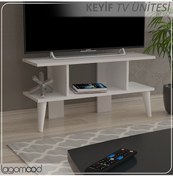 Resim Lagomood Keyif Tv Ünitesi Tv Sehpası Beyaz 