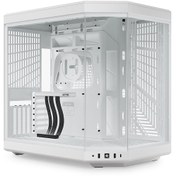 Resim HYTE Y70 Touch Snow White Temperli Cam USB 3.2 E-ATX Dual Chamber Mid Tower Dokunmatik Ekranlı Gaming Kasa (CS--Y70TI-WW) 