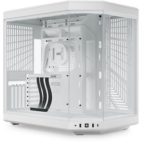 Resim HYTE Y70 Touch Snow White Temperli Cam USB 3.2 E-ATX Dual Chamber Mid Tower Dokunmatik Ekranlı Gaming Kasa (CS--Y70TI-WW) 