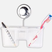 Resim Tekno-Tel Plastik 2 Bölmeli Duvara Monte Kaşıklık Beyaz 