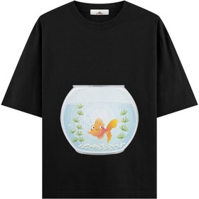 Resim The Aquarium - Hamile Oversize Tshirt - Siyah / L / Oversize 