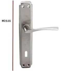 Resim Hakay Nikel Inox Oda Kapı Kolu - Sağa Sola Uygun, Iç Dış Kullanım 