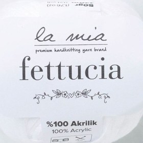 Resim La Mia Fettucia Beyaz El Örgü İpi - L001 - 33877 