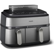 Resim Phılıps NA555/00 5000 Serisi Çift Hazneli Airfryer 9 L Fritöz 