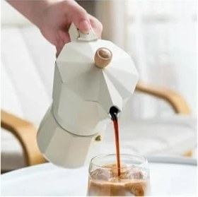 Resim Karokstore Mokapot 6-Cups Coffeehutt Bigg Coffee Kahve Demleme Kahve Ekipmanı Italyan Filtre Kahve Makinesi,beyaz 