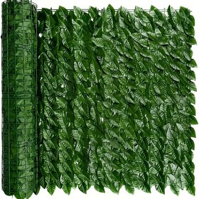 Resim 1 Panel Yapay Yeşillik Gizlilik Perdesi - Gerçekçi Monstera ve Eğreltiotu Plastik Paneller, UV Dayanıklı Çok Amaçlı İç/Dış Mekan Asılabilir Duvar Paneli Balkon Teras İçin Kolay Kurulum (Monstera & Fern), Yapay Çim 
