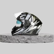 Resim M-RS 969 Zodıac Fıberglass Kapalı Kask Beyaz - Siyah 