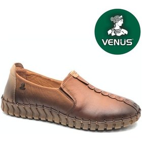 Resim Venüs Küllicek Hakiki Deri Ortopedik Kadın Casual Ayakkabı Taba 