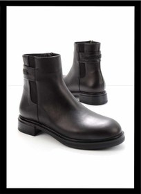 Resim Siyah Leather Kadın Bot & Bootie K02379013243 Siyah 