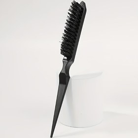 Resim Profesyonel Siyah Plastik Kuyruk Tarak - 3 Sıra Saç Tarak, Topuz ve Updos için, Dayanıklı ABS Malzemesi, Salon Kullanımı için İdeal, Saç Stil Aracı|Şık Stil|Dayanıklı Tarak 