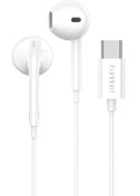 Resim Earldom E74C iPhone 15 Serisi ile Uyumlu Type-C Kablolu Kulaklık - Beyaz 