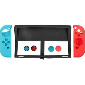 Resim Kjh Ns-068 7 In 1 Oyun Konsolu Silikon Koruma Kılıfı Anahtar Oled Seti 
