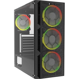 Resim IROMX SPACE BTX-65G 650W 80+ 4x RAINBOW FIXED LED FAN ATX 2xUSB3.0 SİYAH KASA 