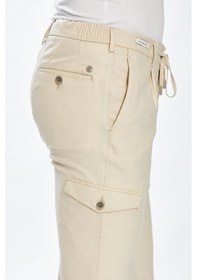 Resim Ecer Liffey Pleated Kargo Pantolon-bej Bej 