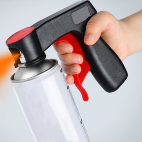 Resim 1 adet Ergonomik Plastik Püskürtme Tabancası Adaptörü, Manuel Boya Püskürtücü, Boya Kutusu Aksesuarı, Tam Kavrama ve Kilitleme ile, Araba Tamiri ve Renk Değişimi için - Elektrik Gerektirmez 