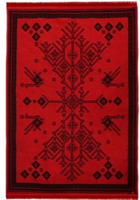 Resim Bigghome Çift Taraflı Kilim, Makinede Yıkanabilir, Modern Desenli, 80 150 Cm, Sa25cy 