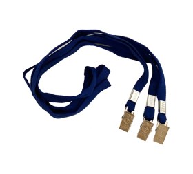 Resim Mapi Metal Klipsli-polyester Dokuma Kart Askı İpi Lacivert 10 Lu Blisterlı 