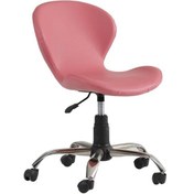 Resim Koltukstilim Flora Pembe Deri Çalışma Koltuğu Diğer 