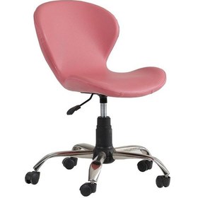 Resim Koltukstilim Flora Pembe Deri Çalışma Koltuğu Diğer 