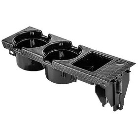 Resim Maiyame Bmw E46 3 Serisi 98-06 Karbon Fiber Desenli Bardak Tutucu Ve Madeni Para Kutusu - Pratik Konsole Depolama Aygıtı 