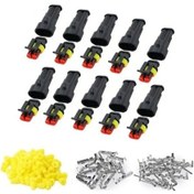 Resim Trendooze Süper Su Söket Seal Maroces Konnektör İkili Geçirmez Adet 2pin 10 Em 