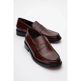 Resim Dericlub Erkek Klasik Rugan Deri Loafer Deri Cr 2655 Taba 