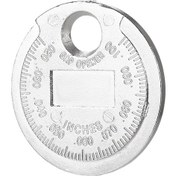 Resim Jeehugo Zink Alloy Mumluk Boşluk Ölçer Aleti - 0.6-2.4mm 0.02"-0.1" Aralığında Hassas Ölçüm Ve Ayar, Anahtar Zinciri İlişkili, Gümüş Renkli 