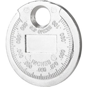 Resim Jeehugo Zink Alloy Mumluk Boşluk Ölçer Aleti - 0.6-2.4mm 0.02"-0.1" Aralığında Hassas Ölçüm Ve Ayar, Anahtar Zinciri İlişkili, Gümüş Renkli 