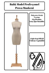 Resim Manken İstanbul 40 Beden Profesyonel Fransız Göğüs Kuplu Balık Model Terzi Mankeni Prova Mankeni 
