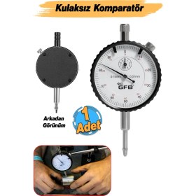Resim Normadia Analog Mekanik Kadranlı Kulaksız Komparatör Saat 0.1-10MM 