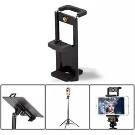 Resim UltraTekno Çift Taraflı Yekpare Tablet & Telefon Tutucu Tripod Aparatı 